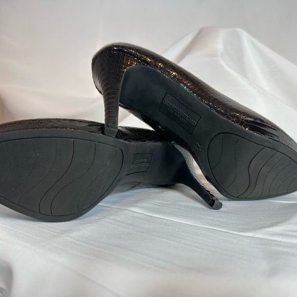 Dark brown crocodile pattern size 7.5 - Picture 5 of 7